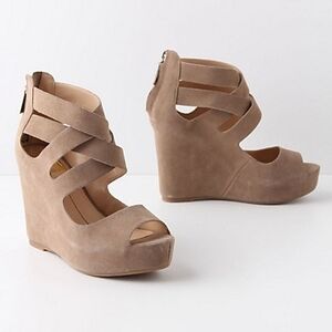 Dolce Vita Taupe Wedge Sandals